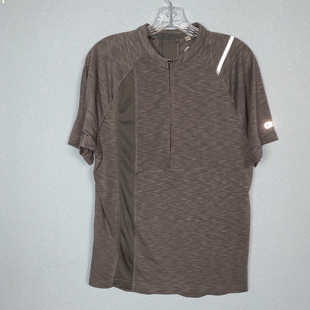 CLUB RIDE Cycling Jersey Men's‎ M RIALTO 1/2 Zip Bike S/S Shadow Gray Commuter